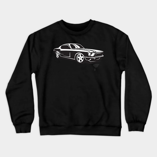 Muscle Car Cartoon Crewneck Sweatshirt by Motor World